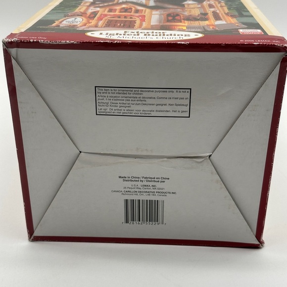 New Lemax Caddington Village Lighted Building St. Michael's Church Retired 55229 - Picture 6 of 6